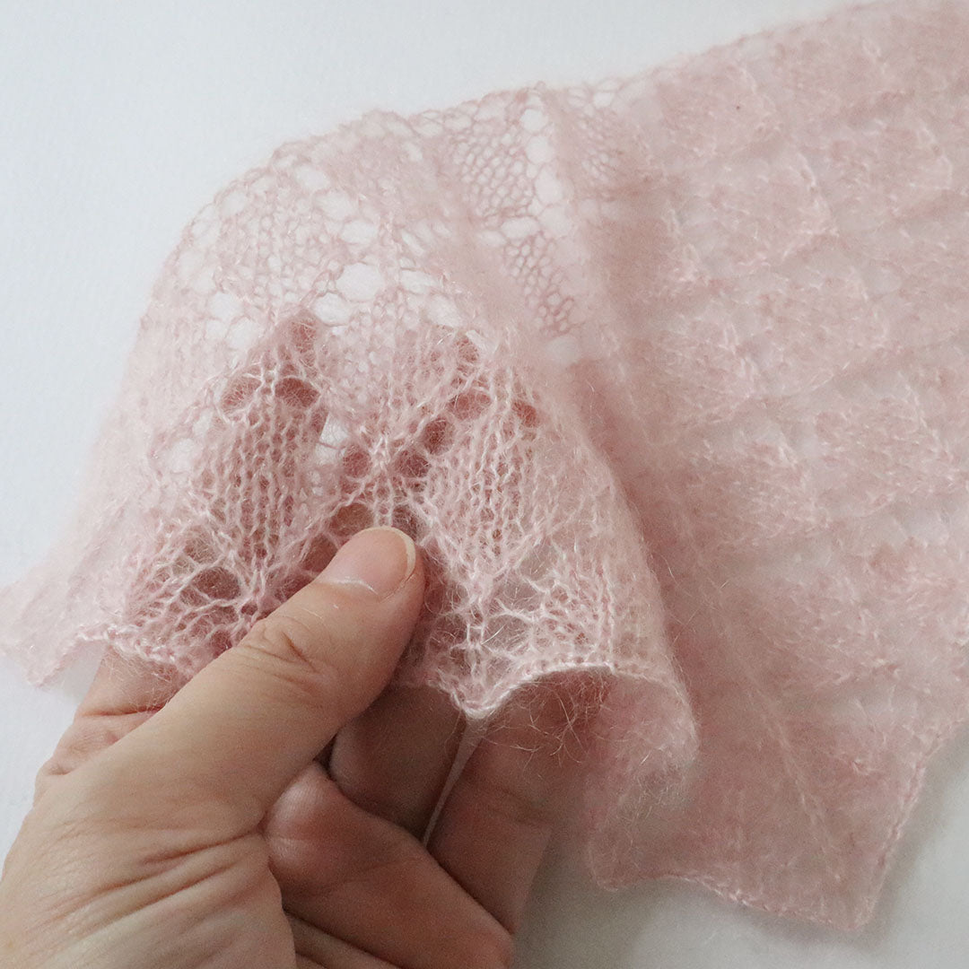 【材料セット】クゥクゥの着せ替え　ショールとコトリポンポン帽子とボネット