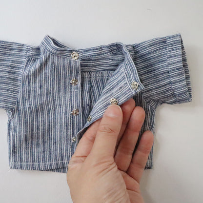 スナップボタンでとめます