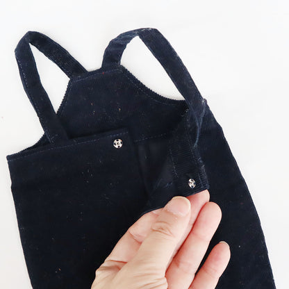 【材料セット】クゥクゥの着せ替え　つけ襟のブラウスとサロペット