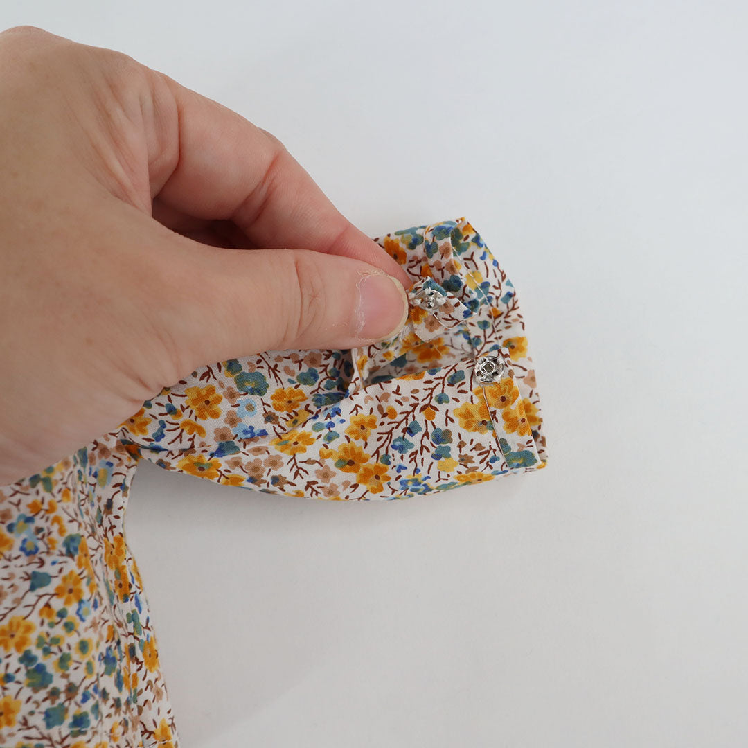 【材料セット】クゥクゥの着せ替え　つけ襟のブラウスとサロペット