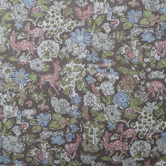 Liberty fabrics エアリーコット  ファーガス　ブラウンピンク