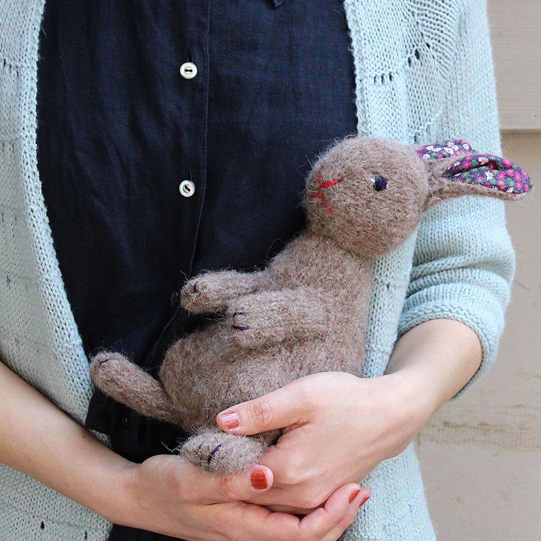 【受注商品】金森美也子×MOORIT　森のともだち うさぎ（完成品）