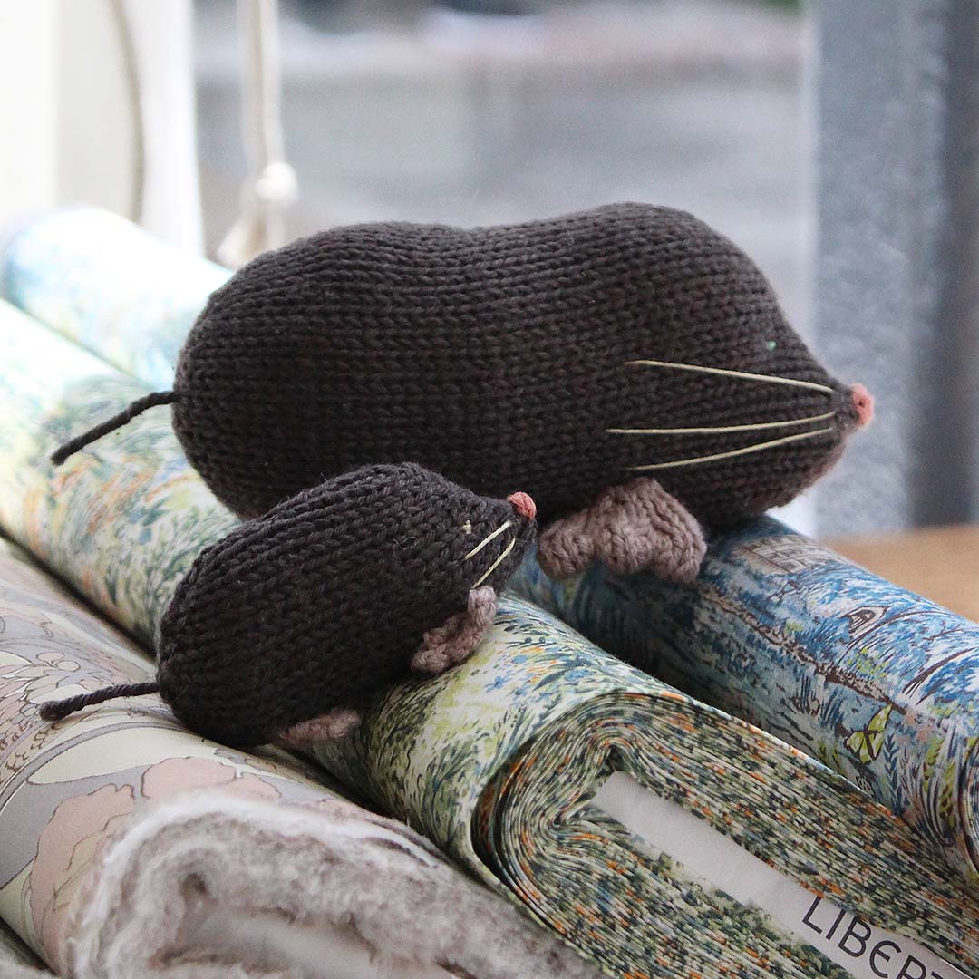 【受注商品】金森美也子×MOORIT　森のともだち もぐら親子（完成品）