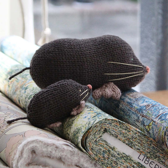 【受注商品】金森美也子×MOORIT　森のともだち もぐら親子（完成品）