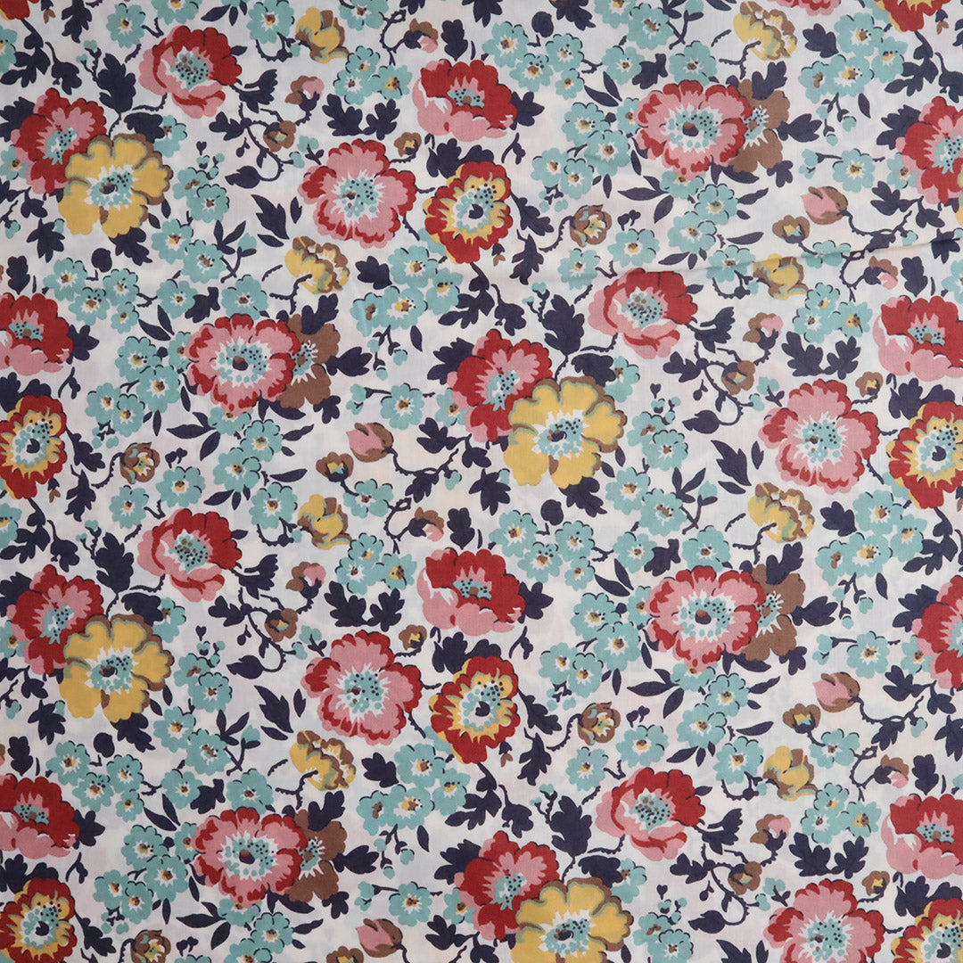 LIBERTY FABRICS「ポピー・ポエム」グリーン