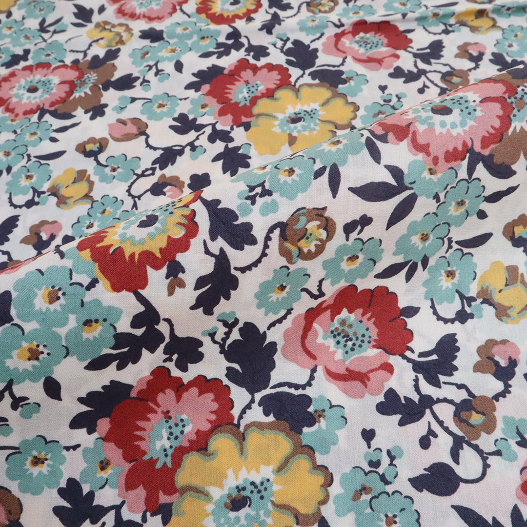 LIBERTY FABRICS「ポピー・ポエム」グリーン