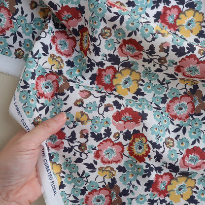 LIBERTY FABRICS「ポピー・ポエム」グリーン