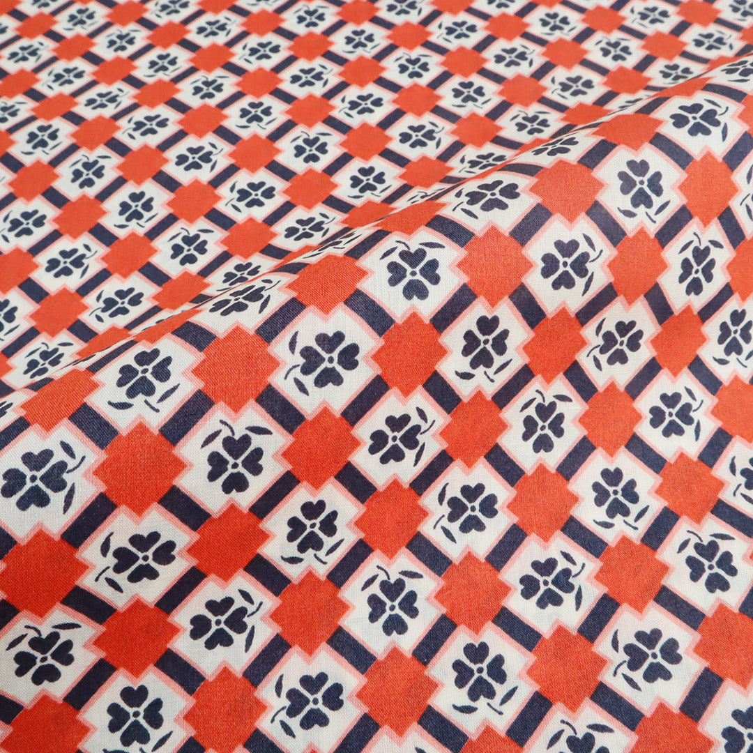 LIBERTY FABRICS「レミー・エズラ」レッド