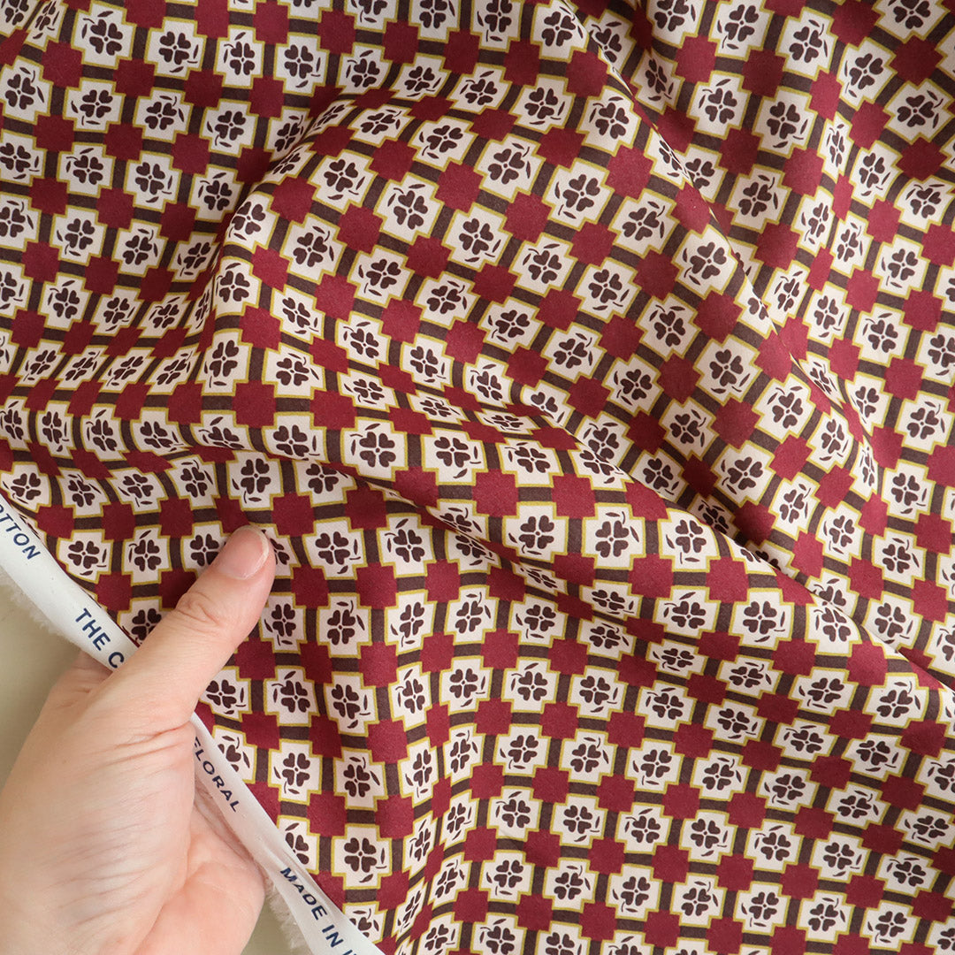 LIBERTY FABRICS「レミー・エズラ」ワイン