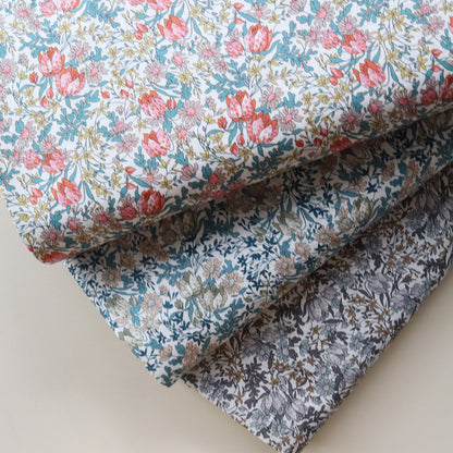 LIBERTY FABRICS「フランチェスカ・チューリップ」グレー