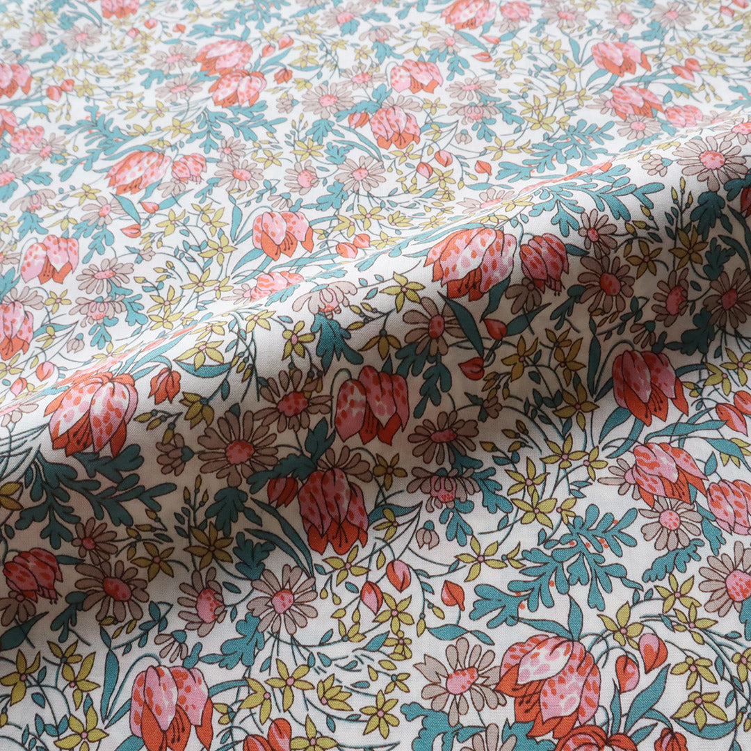 LIBERTY FABRICS「フランチェスカ・チューリップ」ピンク