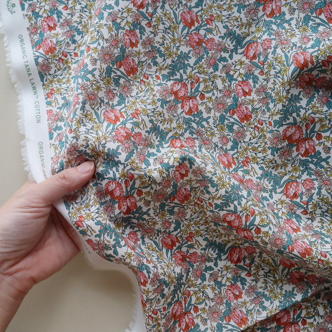 LIBERTY FABRICS「フランチェスカ・チューリップ」ピンク