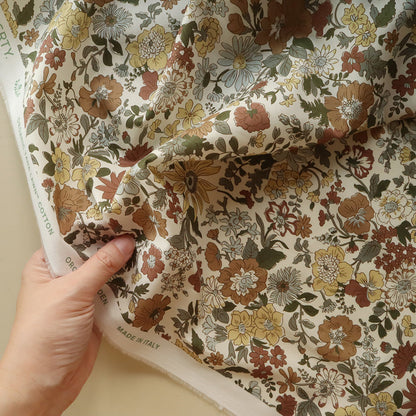 LIBERTY FABRICS「デイジー・モリシア」ブラウン