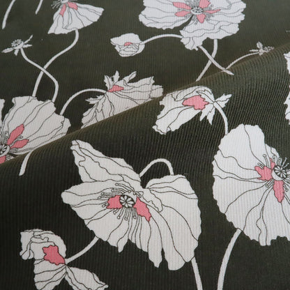 LIBERTY FABRICS　コーデュロイ「フラジャイル・ブルームス」カーキ
