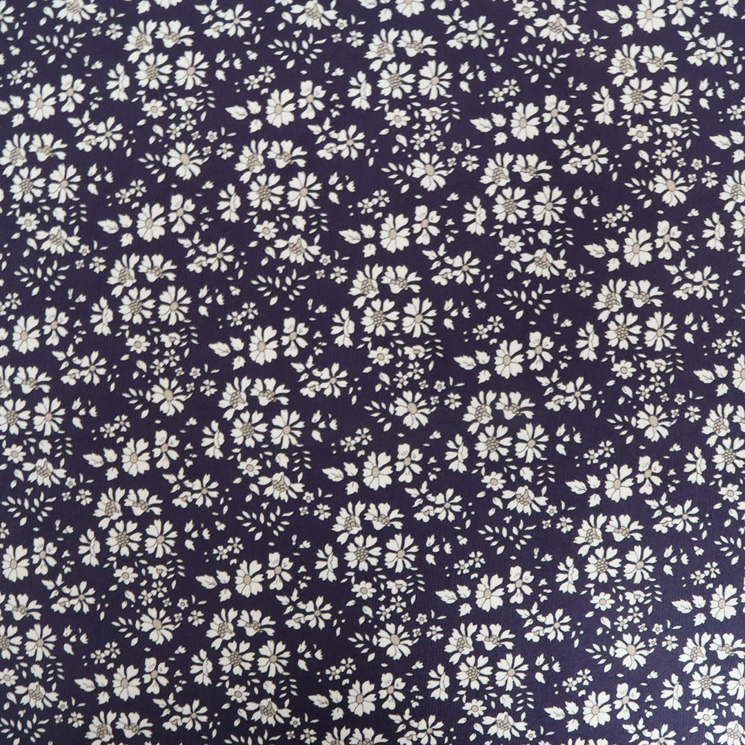 LIBERTY FABRICS　コーデュロイ「カペル・フリーレット」ネイビー