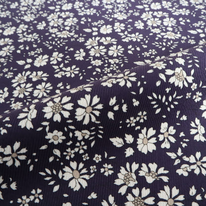 LIBERTY FABRICS　コーデュロイ「カペル・フリーレット」ネイビー