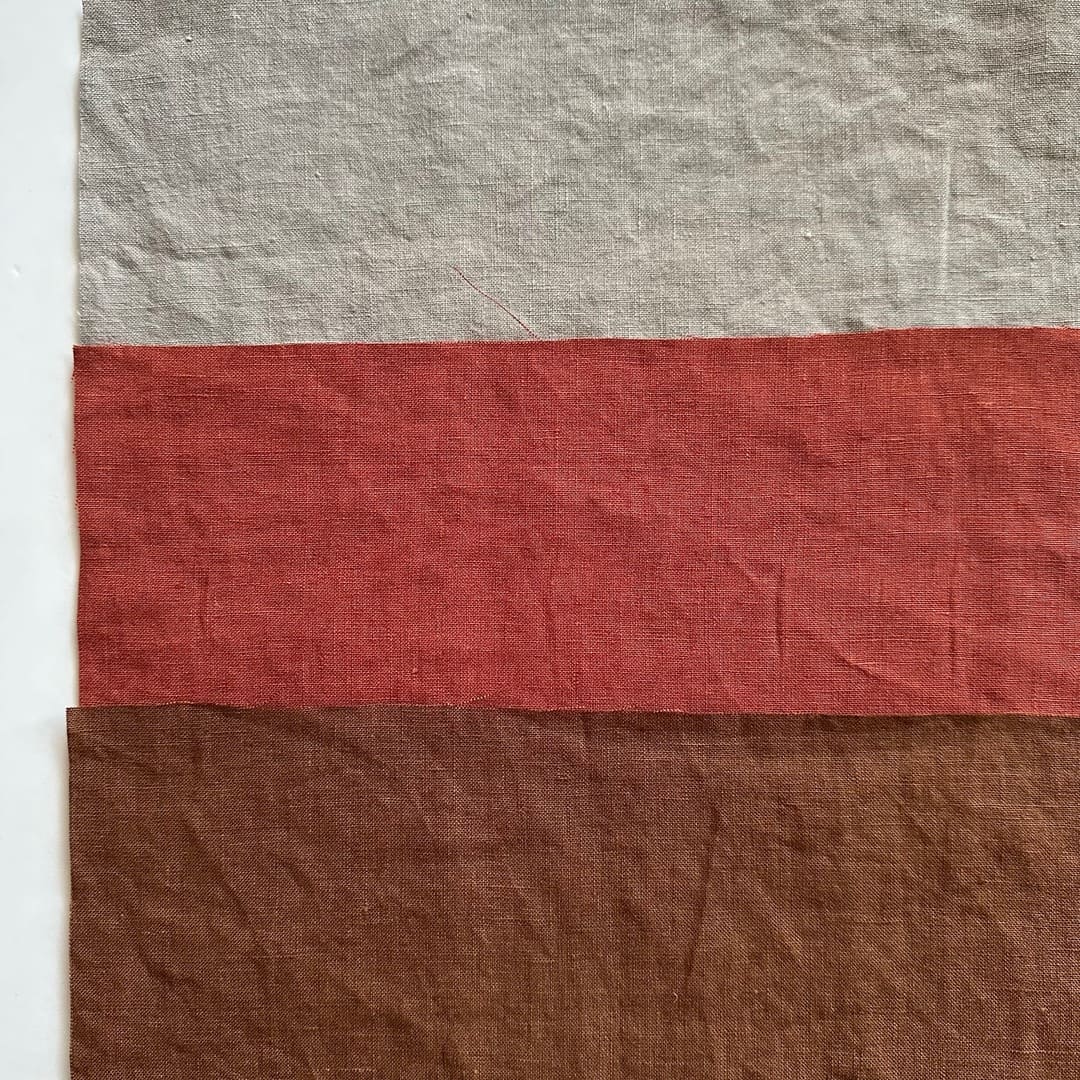 セット【B】レッド系：上からラヴァ、シャテーニュ、レザー