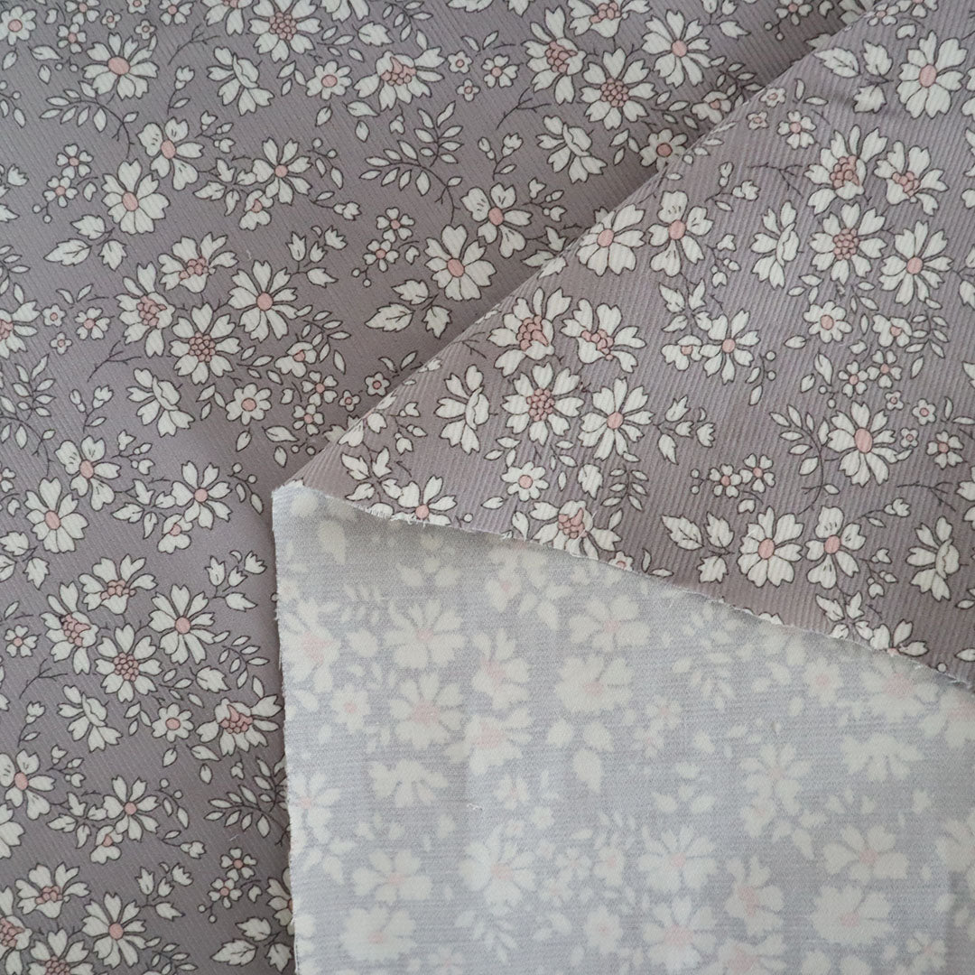 LIBERTY FABRICS　コーデュロイ「カペル・フリーレット」グレー