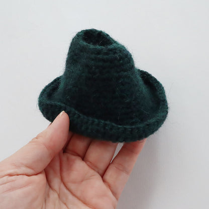 【完成品】クゥクゥの着せ替えコーディネート　ウールの中折れ帽子　