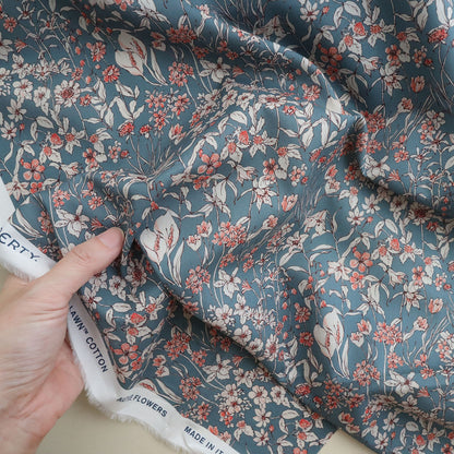 LIBERTY FABRICS「ワンダーフォーゲル」シャドウブルー