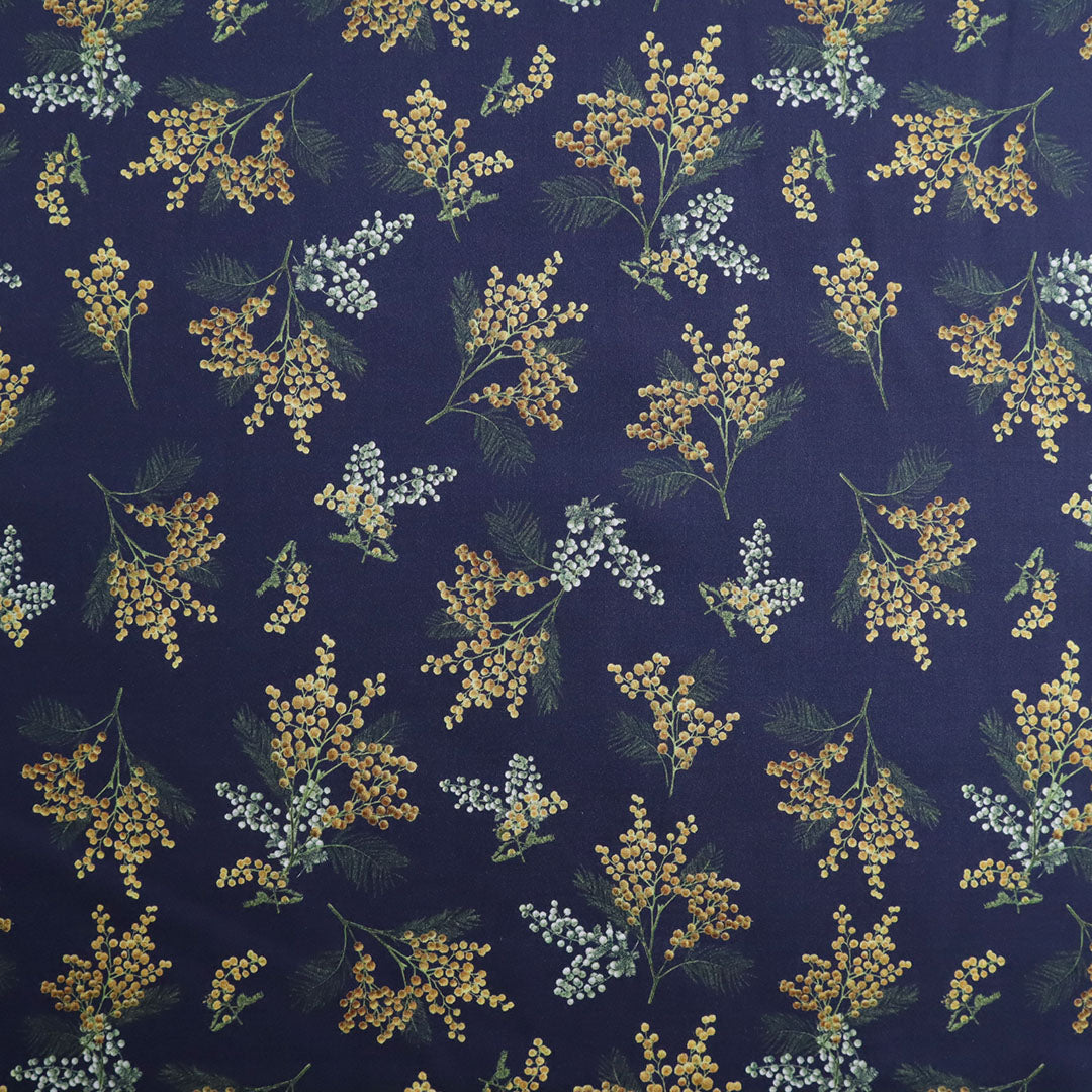 LIBERTY FABRICS「ミズ・ミモザ」ネイビー