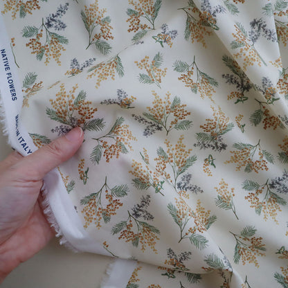 LIBERTY FABRICS「ミズ・ミモザ」クリーム
