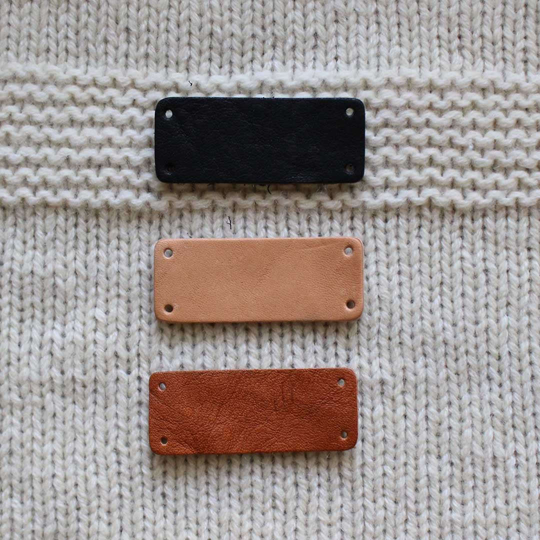 Five Leather Tags