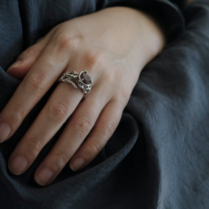 ［装身具LCF］ブラッドショットアイオライトの指輪