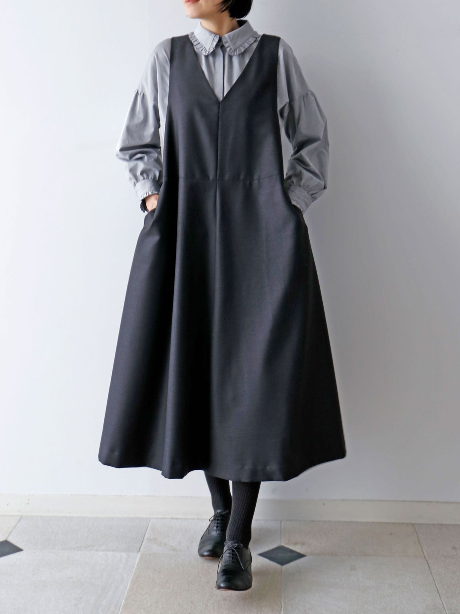 サマーウールのジャンパースカート – Envelope - エンベロープ