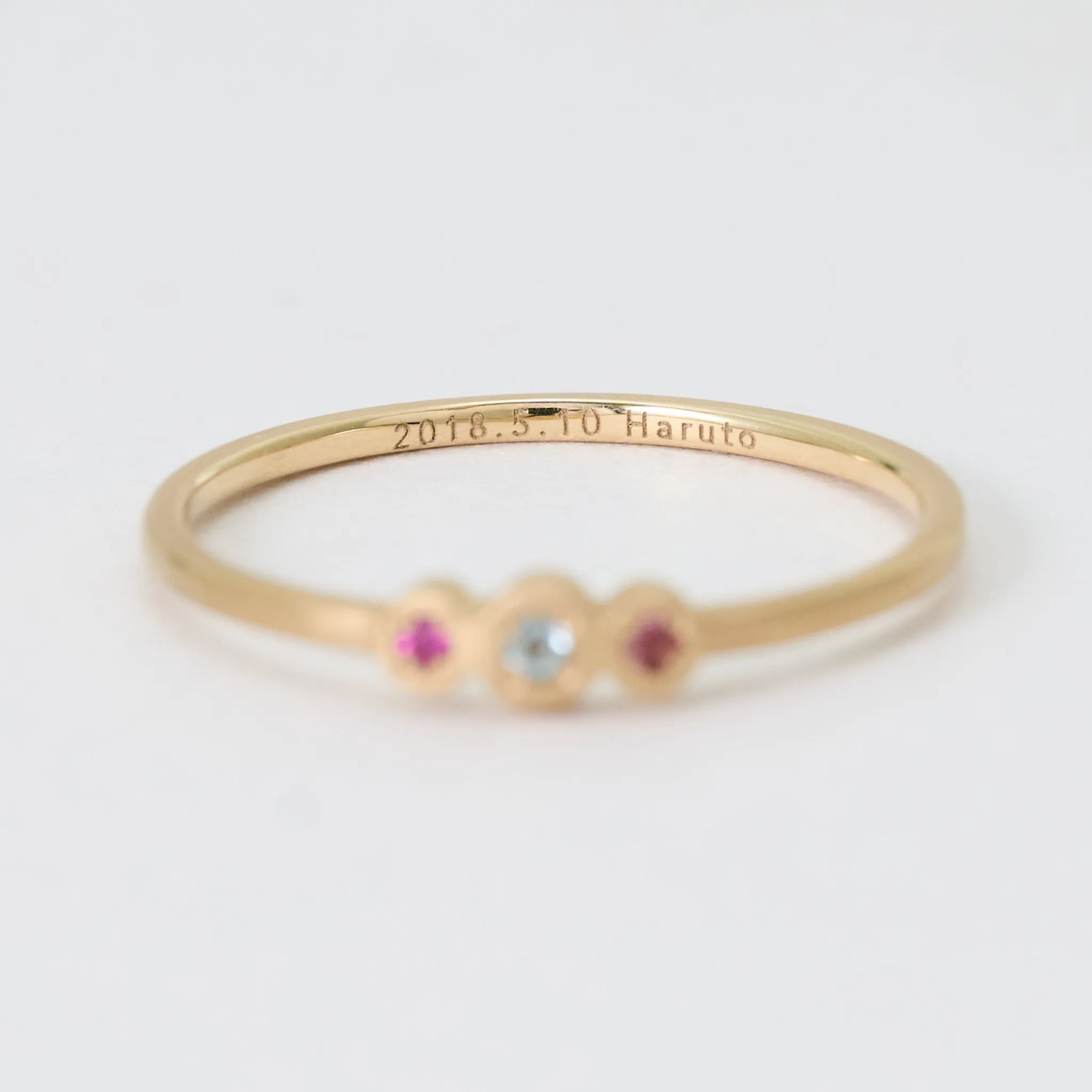 【受注商品】［cobaco］Birthstone Ring_milgrain