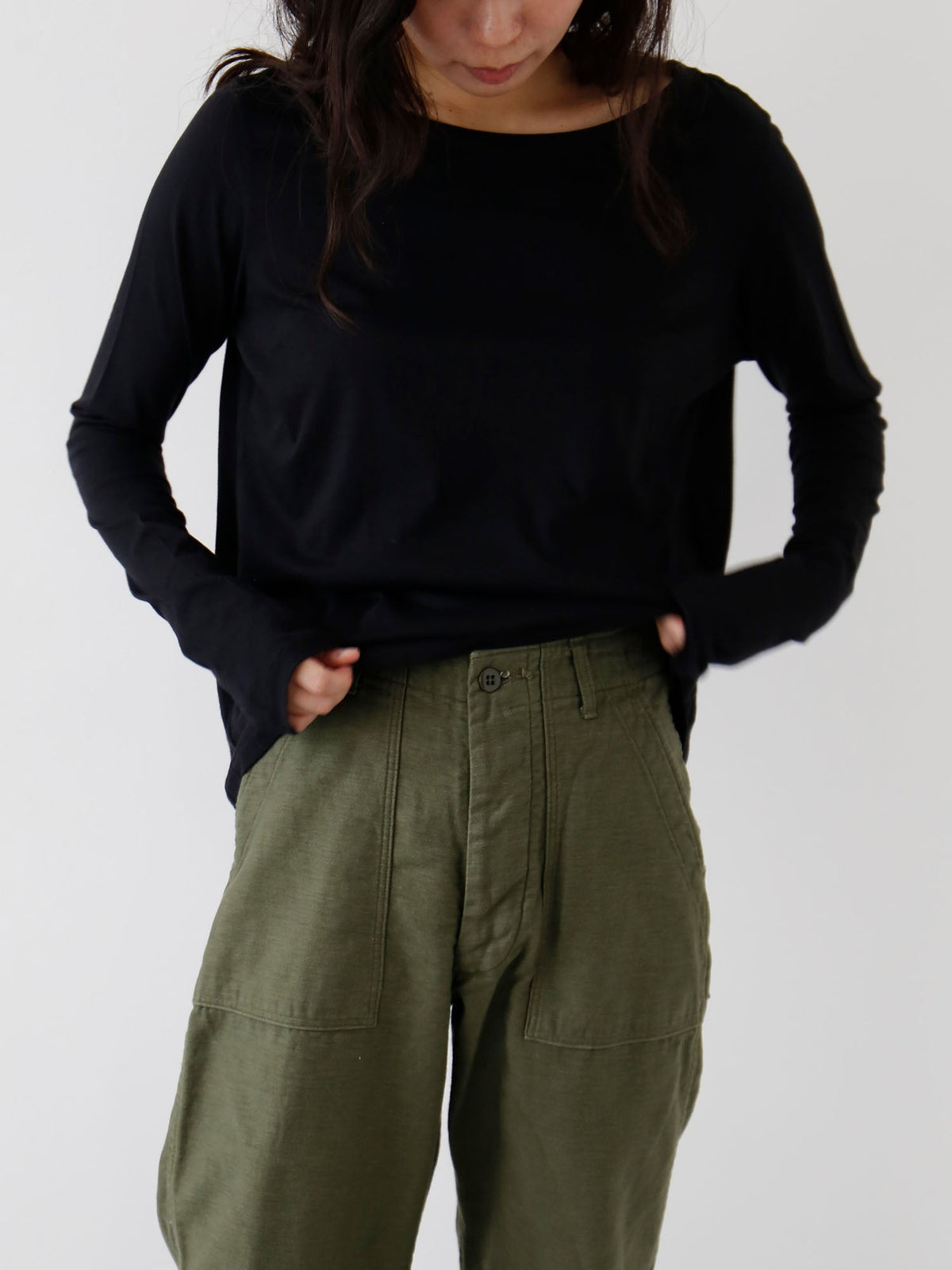 HÉRNI No.30 ロングスリーブ【コットンカシミヤ】