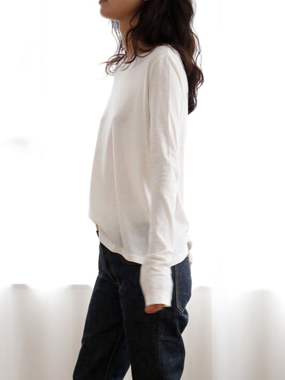 HÉRNI No.30 ロングスリーブ【コットンカシミヤ】