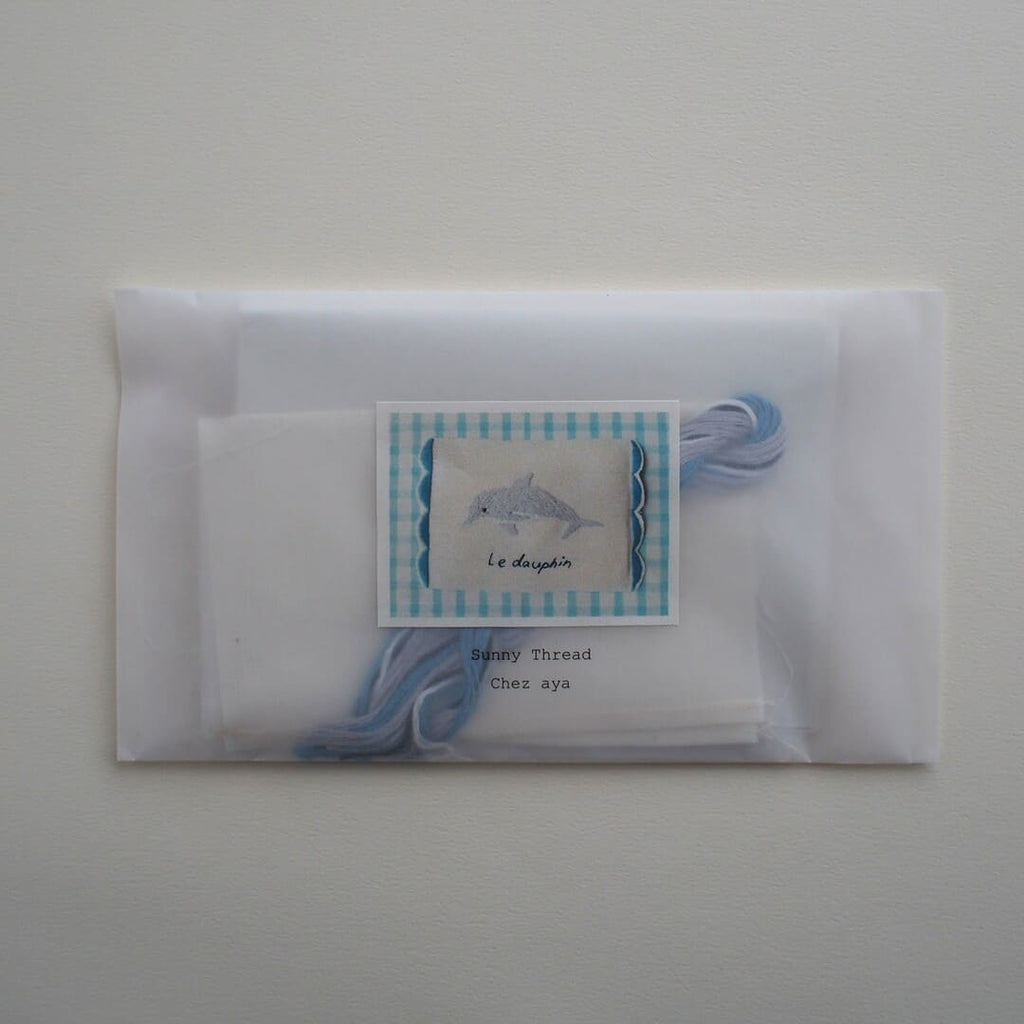 刺繍キット イルカのティッシュケース – Envelope
