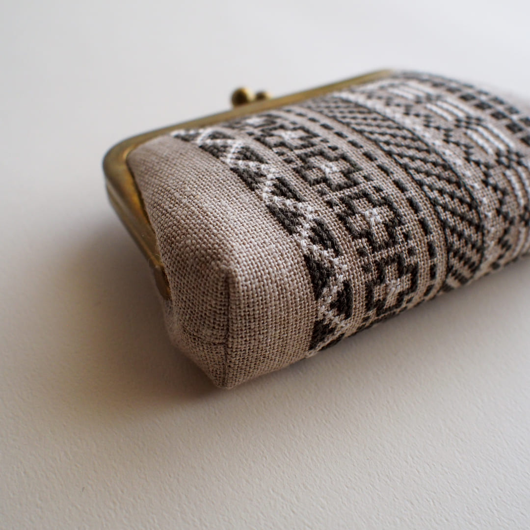 エジングパターンのがま口キット