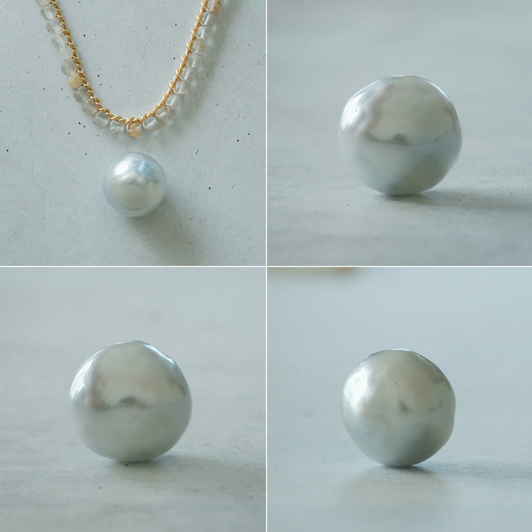 shuo'／《一部予約商品》Black Pearl Rutile Quartz Necklace