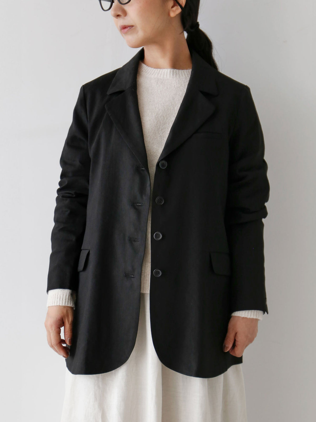 ノアール36（身長153cm）<br>ニット：ヒューゴ
