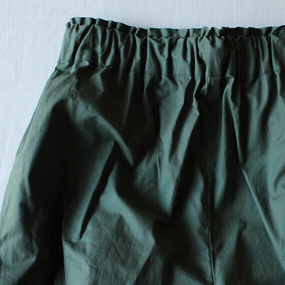 【パターン】スタンドカラーのギャザーブラウス