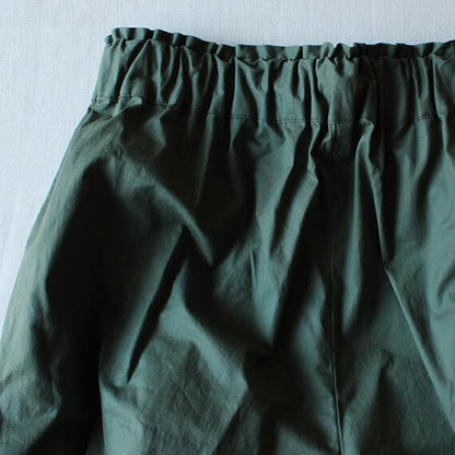 【パターン】スタンドカラーのギャザーブラウス