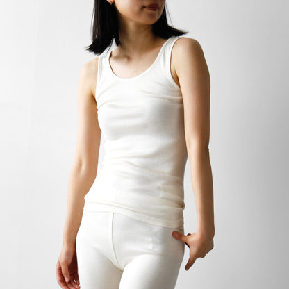 HÉRNI No.9 タンクトップ【ウォッシャブルシルク】