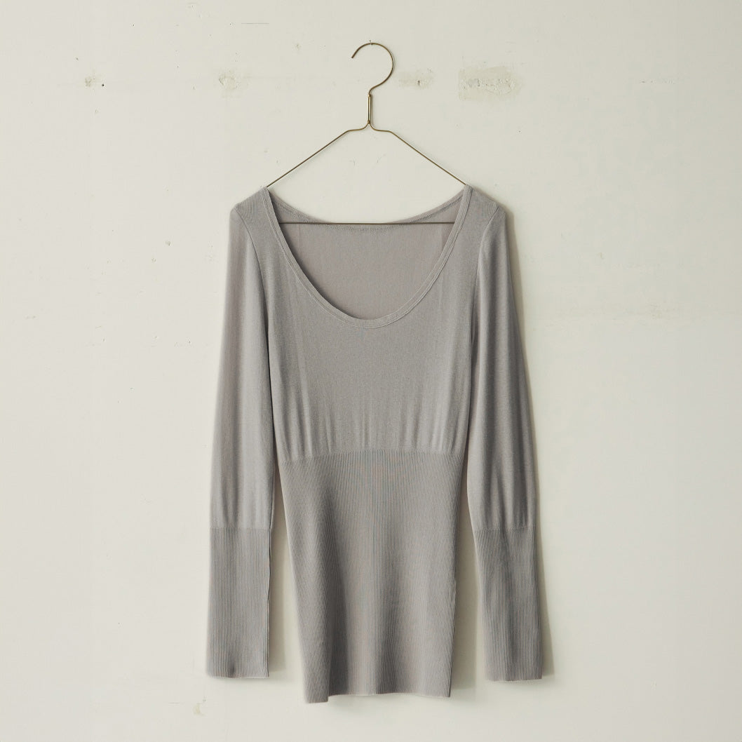 HÉRNI No.12 ロングスリーブ【コットンカシミヤ】