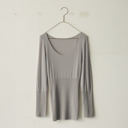 HÉRNI No.12 ロングスリーブ【コットンカシミヤ】