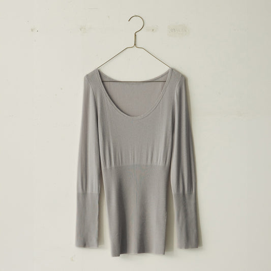 HÉRNI No.12 ロングスリーブ【コットンカシミヤ】