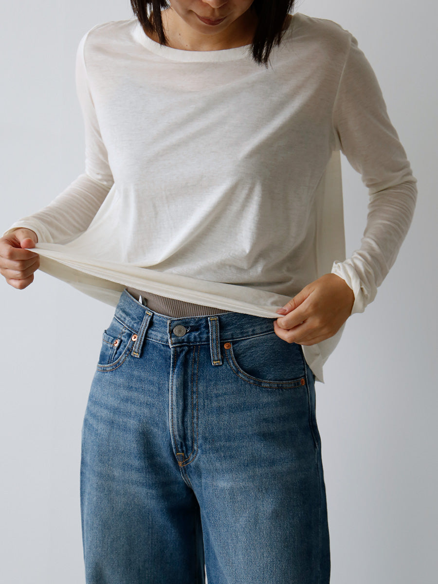 HÉRNI No.30 ロングスリーブ【コットンカシミヤ】