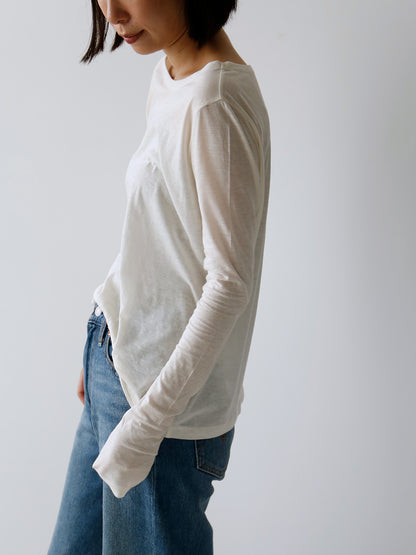 HÉRNI No.30 ロングスリーブ【コットンカシミヤ】