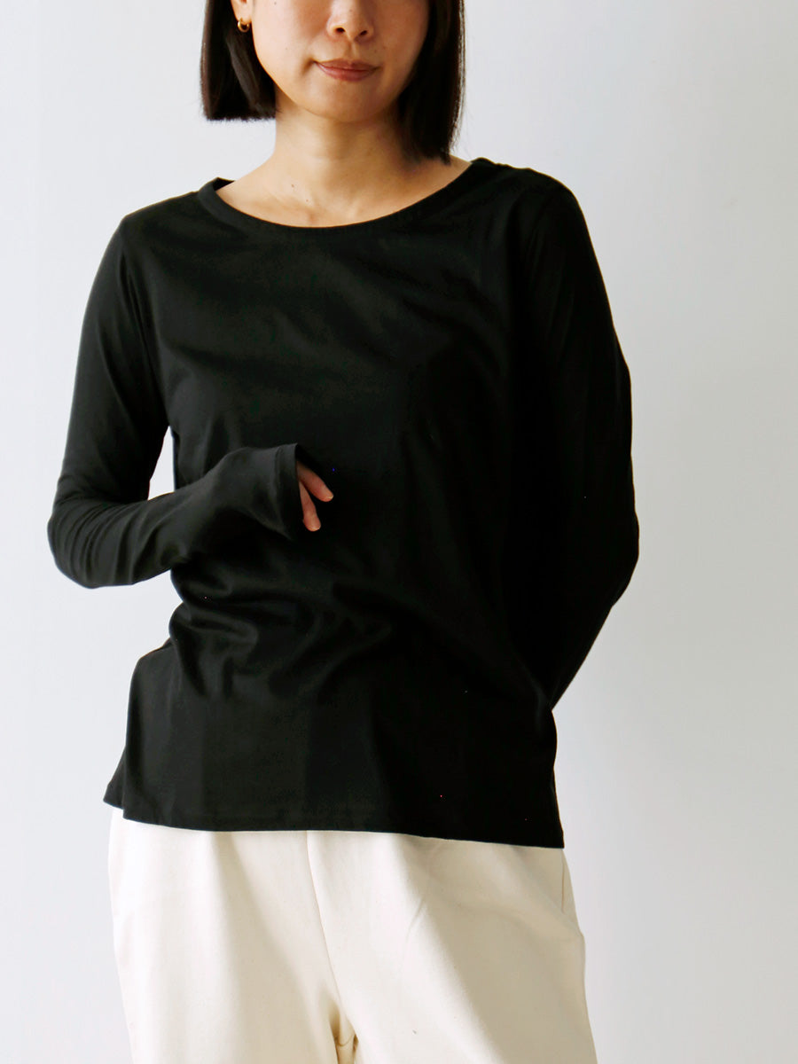 HÉRNI No.30 ロングスリーブ【コットンカシミヤ】