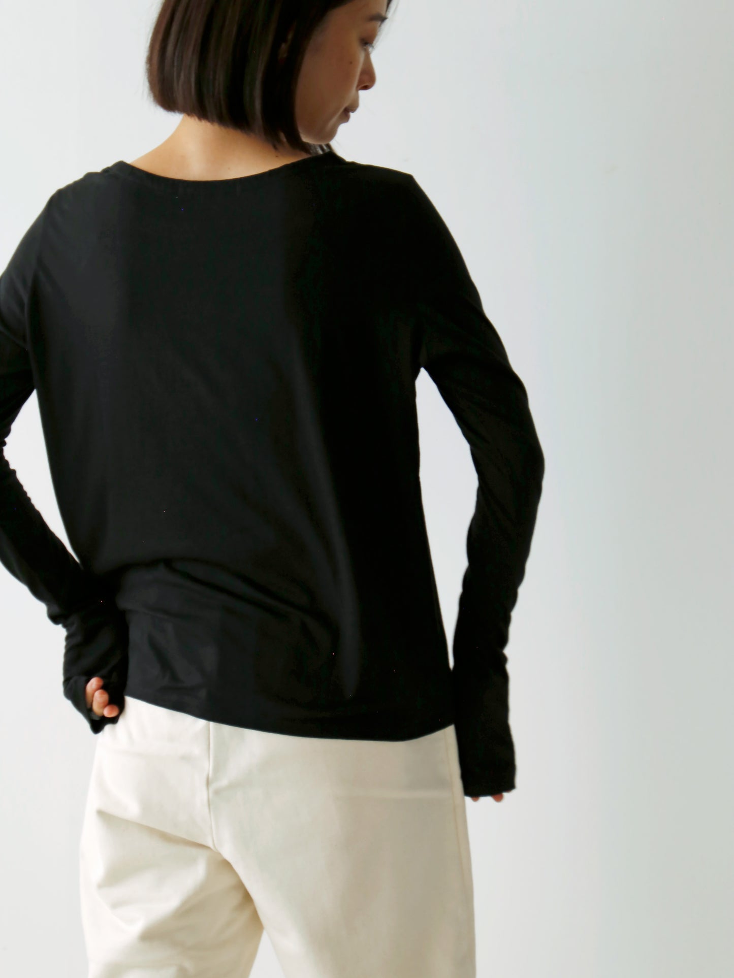 HÉRNI No.30 ロングスリーブ【コットンカシミヤ】