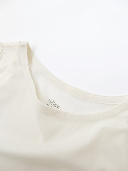 HÉRNI No.30 ロングスリーブ【コットンカシミヤ】