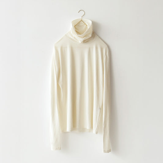 HÉRNI No.31 タートルネックロングスリーブ【コットンカシミヤ】