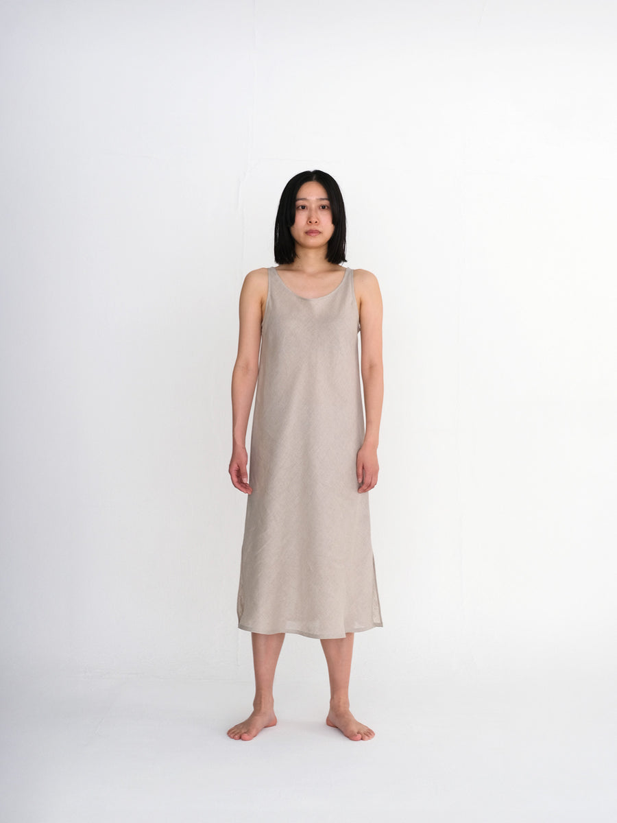 HERNI エルニ ◆ No.3 スリップドレス ベージュローズ ベルギーリネン HÉRNI No.3 スリップドレス【コットンリネン】 – Envelope