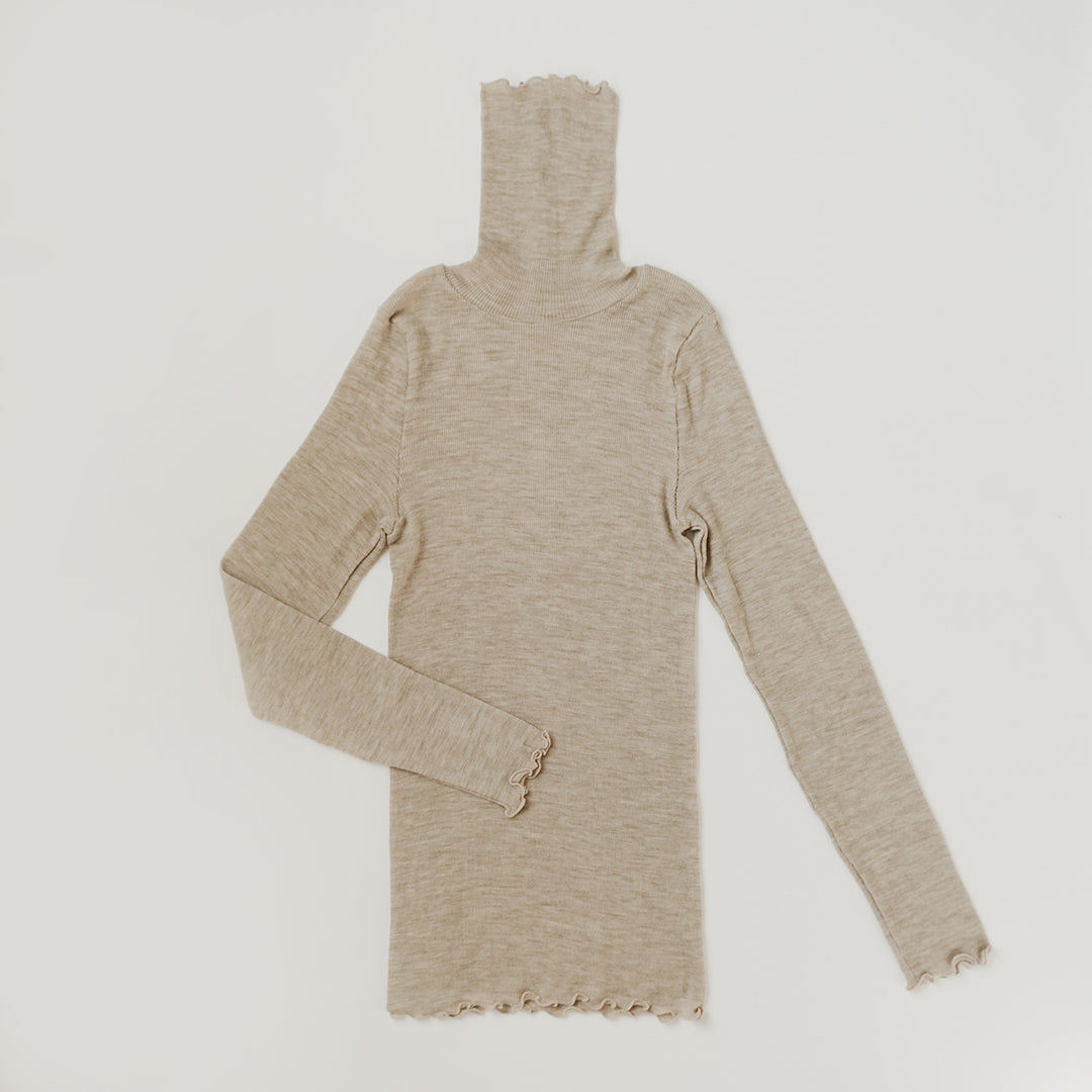 [me.wear]merino washable wool タートルネック